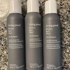 New Living Proof Phd Dry Shampoo 3 Pack 4 Oz Cans Cleans Hair, Eliminates Oil, Sweat, And Odor Smoke Free And Pet Free Home Living Proof Hair Products, Anti Frizz Shampoo, Shampoo For Gray Hair, Sephora Favorites, Hair Repair Mask, Hair Color Shampoo, Hair Color For Women, Color Shampoo, Hair Setting