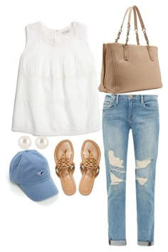 Game Outfits For Women, Hat Style, Shopping Ideas, Jeans White, Henri Bendel, Looks Style, Frame Denim