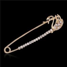 Trending Designer Bridal Safety Pins For Modern Brides Swan Brooch, Sweater Collar, Women Scarves, Hijab Pins, Brooch Jewelry, Pin Jewelry