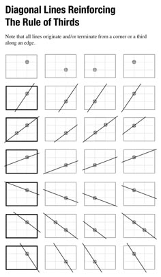 the diagonal lines are shown in this worksheet to help students learn how to draw them