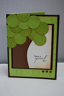 a card with a tree on it and the words happy father's day written in green