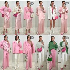 Light Pink Color Combinations Outfit, Pink Wardrobe, Pink Color Combination, Colour Blocking Fashion, Cold Fashion, Career Outfits, Colour Combinations Fashion, Colorful Outfits, Color Combinations For Clothes