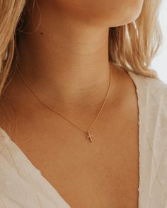 Cross Necklace– Falling for dainty Preppy Cross Necklace, Everyday Cross Necklace, Minimal Cross Necklace, Tiny Gold Cross Necklace, Little Cross Necklace, Mini Cross Necklace, Dainty Cross Necklace Gold, Womens Cross Necklace, Simple Gold Cross Necklace