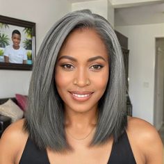 Salt And Pepper Wigs, Salt Pepper Hair, Closure Bob, Layered Pixie Cut, Pepper Hair, Straight Short Bob, Layered Pixie, Salt And Pepper Hair, Beautiful Gray Hair