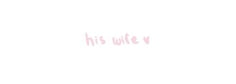 the words his and her written in pink on a white background