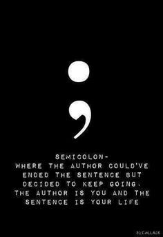 a black and white photo with the words semicolon on it, which is written in