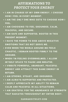 Get positive affirmations for protecting your energy, plus learn 7 powerful practices to protect your mind, body, and spirit against external negativity. #energyprotection #selflove #spirituality Protect Your Energy, Energy Healing Spirituality