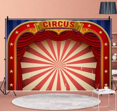 an image of a circus stage backdrop