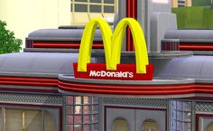 Simming in Magnificent Style: McDonald's & sign Mc Donald Sign, Mc Donald Logo, Twin Tattoos, Map Symbols, Ts2 Cc, Group Ideas, Gacha Ocs, The Sims 2