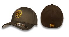 two hats, one brown and one gold, are shown side - by - side