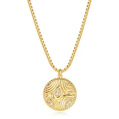 PRICES MAY VARY. ✦Cute and Comfy✦ This Gold Coin Pendant Necklace is crafted with an 20mm round pendant, with football pattern design, 20 inch adjustable sliding chain, perfect for all neck sizes. making it a wonderful choice for parties and casual events. ✦Premium Quality✦ This gold choker necklace Comes in 14k-gold-plated-brass inlay cubic zirconia with a shiny lifetime protective finish.Tarnish-resistant then can't be faded in a long time. Nickel free, lead free and hypoallergenic,safe to wea Necklaces Everyday, Moon Phase Jewelry, Football Pattern, Initial Heart Necklace, 14k Gold Plated Jewelry, Silver Necklace Simple, Lucky Jewelry, Brass Inlay, Pendant Necklace Gold