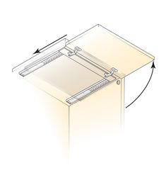 a drawing of the bottom section of a drawer