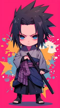 Mini Anime Characters, Pain Fanart, Chibi Ninja, Chibi Naruto Characters, Sasuke Chibi, Animation Characters Tattoo, Naruto Chibi, Anime Picture Hd, Naruto Uzumaki Hokage