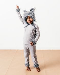 Wolf Costume - Toddler Wolf Costume Ready to Ship size 18-24 Months Made from a premium flannel, faux fur and lined with a premium cotton. The ties allow for a comfortable and adjustable fit. The color of the flannel is a true gray. DETAILS + CARE All bonnets are pre-washed and dried in hypoallergenic detergent. Machine wash on gentle cycle in cold water (even better if washed in a delicates bag!). Line dry to help the bonnet maintain its shape. Ironing is okay, other than the fur. Please be sure to supervise child while wearing and remove before sleeping. Designed and handmade in Louisville, KY by a momma of three boys. Follow us on Instagram and Facebook for exclusive deals and updates: Instagram.com/KindKidSquad Facebook.com/KindKidSquad Easy Wolf Costume, Diy Wolf Costume Kids, Toddler Wolf Costume, Wolf Costume Diy, Wolf Costumes, Wolf Costume Kids, Big Bad Wolf Costume, Wolf Halloween Costume, Grey Sweatsuit