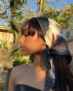 Kianna Naomi, Curly Hair Model, Natural Protective Styles, Head Scarf Tying, Earthy Outfits, Hair Wraps, African American Hairstyles, Summer Break