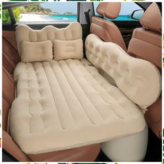 SINYWON Car Air Mattress Inflatable Bed for Car, Backseat Car Air Mattress Sleeping, Camping Luxury Upgrade Side File with Ai Blow Up Beds, Car Backseat, Air Mattress Camping, Travel Bed