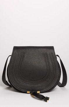 Chloé 'Marcie - Medium' Leather Crossbody Bag Sac Michael Kors, Dream Bag, Handbag Heaven, Black Leather Crossbody Bag, Chloe Marcie, Chloe Bag, Henri Bendel, Saddle Bag, Online Sale