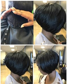 Stacked Bob Haircut African American, Short Bob Hairstyles For Black Women Thinning Hair, Long Bob Haircuts African American, Stacked Bob Haircut Black Women, A Bob Haircut Black Women, Bobcut Hairstyles Short For Black Women, Short Bob Haircuts With Layers Fine Hair Black Women, Medium Length Layered Bob Hairstyles, Bob Hair Dos