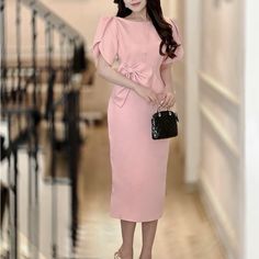 Perfect For Work Or Go Out Spring Evening Bodycon Dress For Professional Wear, Spring Office Lady Sheath Midi Dress, Feminine Sheath Midi Dress For Office, 60s Fashion Dresses, Red Knit Dress, Plunging Neck Dress, Maternity Midi Dress, Sequin Midi Dress, Bow Dress