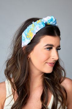 Every BuddyLove Babe knows that the accessories make the outfit! That’s why we decided to launch our Brianna Cannon xx BuddyLove Headband Collection! Each headband is a BuddyLove fabric with added embellishment to give it something extra special! Pair each one with the matching BuddyLove outfit or coordinate it with other similar styles. We hope you love this collab as much as we do! Pair her with our matching Kenny Dress or Cutie Set in Pastel Dream for you new favorite outfit! -This item is FI Trendy Fitted Headband For Summer, Trendy Fitted Headband For Spring, Trendy Fitted Spring Headband, Adjustable Blue Headband For Spring, Cute Blue Hair Accessories For Summer, Cute Blue Summer Hair Accessories, Playful Summer Headband Hair Accessories, Fitted Blue Headband For Summer, Cute Adjustable Headband