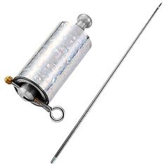 an image of a fishing rod and lure on a white background with clippings