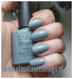 CND Shellac - Mystic Slate #ShellacMysticSlate Pretty Fingers, Beautiful Nail Polish, Best Gel Nail Polish