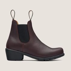 Shiraz Leather Heeled Boots, Women's Style 2060 - Blundstone USA Australian Boots, Blundstone Women, Women Heel Boots, Womens Casual Boots, Blundstone Boots, Unique Heels, Chelsea Boot Women, Side Zip Boots, Leather Heeled Boots