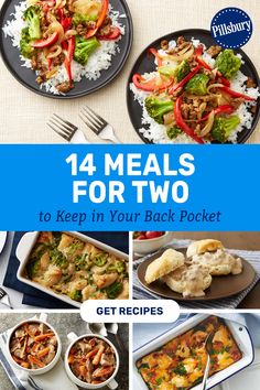 Meal Plans For Two People, Beef Recipes For Two People, Unique Meals For Two, Lunch For Two People, Easy Meals For 2 People, Soup For Two People, Simple Dinner Recipes For Two, 2 Person Dinner Recipes, Diner For Two