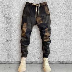 Gothic Jackets, Kawaii Sweatshirt, Mens Trousers Casual, Style Sweatpants, Sweatpants Style, Men Trousers, Polyester Pants, Mens Pants Fashion, Hip Hop Streetwear