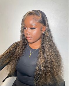 Frontal Wig Hairstyles, Lace Fronts, Curly Weave Hairstyles, Protective Hairstyles Braids, Hair Twist Styles, Frontal Hairstyles, Pretty Hair Color, Hair Advice, Hair Ponytail Styles