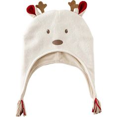 Cream cute reindeer holiday hat for baby boys and girls from Andy Wawa. Featuring a cream reindeer graphic with ears and antler appliques and dual tassels. | Andy Wawa | Cute Reindeer Holiday Hat, (Cream, Size 3-6M) | Maisonette collects the best children’s products from around the world (unlike Zulily, Etsy, The Tot, Farfetch Kids, Childrensalon, Crate and Kids, Kohls, Wayfair, Buy Buy Baby, Nordstroms, Mini Boden, J.Crew Factory, or PotteryBarn Kids), creating a curated shopping experience for Hat Cream, Hat For Baby, Cute Reindeer, Holiday Hats, Baby Boy Hats, Girl Accessories, Buy Buy, Buy Buy Baby, Mini Boden