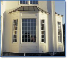 an image of a white house with windows