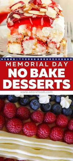 this memorial day no bake dessert is perfect for the fourth of july