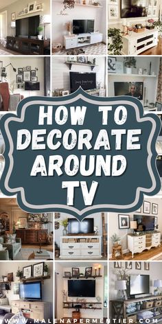 how to decorate around a tv