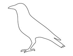 a black and white drawing of a bird