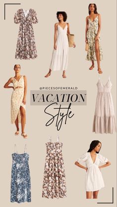 Vacation style Outfit Ideas For Vacation, Beach Looks, Spring Break Outfit, Vacation Outfit, Womens Fashion Inspiration, Vacation Style, Beach Look, Beach Wears