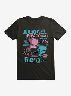 Lightweight 100% combed ring spun cottonWash cold; dry lowImportedListed in men's  unisex sizes Invader Zim Clothes, Hot Topic Outfits, Invader Zim Merch, Invader Zim Gir Merch, Scene Shirts, Invader Zim Shirt, Invader Zim Hoodie, Invader Zim Hot Topic, Hot Topic T Shirts