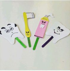 Dental Health Preschool Crafts, Worksheets For Preschool, Sikat Gigi, Puppet Crafts, Health Hygiene