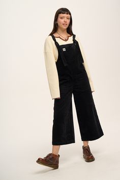 Dungaree Outfit, Black Dungarees, Corduroy Dungarees, Cotton Dungaree, Lucy And Yak, Dungarees Shorts, Cotton Cord, Tee Dress, Dungarees