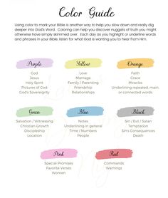 the color guide for your wedding day