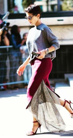 Gonna In Tulle, Looks Street Style, A Skirt, Looks Chic, Street Style Looks, Fashion Mode, Street Chic, Looks Style