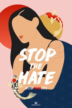 Help raising awareness of racism against Asian Americans by creating an illustration in a minimal style with a strong positive message.  Stop Asian Hate Poster// Stop Asian Hate Art// Stop Asian Hate Quotes // Stop Racism  #stopasianhate #stopracism #equality #standupforaapi #standupforasains Personal Manifesto, Stop Asian Hate, T Shirt Illustration, Racial Equality, Album Art Design, Racial Justice, Reproductive Rights