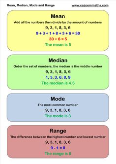 three different types of numbers with the same number in each row and one on each side