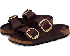 Women's Birkenstock Arizona Big Buckle - Oiled Leather | Zappos.com Big Buckle Birkenstock, Birkenstock Big Buckle, Birkenstock Arizona Big Buckle, Arizona Big Buckle, Neutral Heels, Birkenstock Women, Zinfandel, Brown Leather Sandals, Black Oil