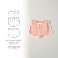 the sewing pattern for this shorts is easy to sew