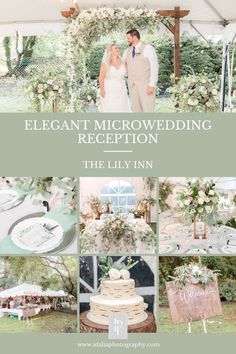 an elegant microweding reception at the lily inn