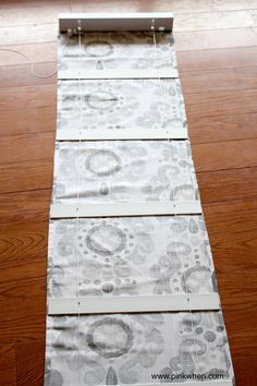 a piece of fabric is cut out to make a table runner