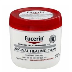 Eucerin Original Healing Cream Is A Time-Tested Formula That Helps Heal And Protect Extremely Dry, Sensitive, And Compromised Skin. The Thick, Rich, Formula Provides Intensive Moisture Replacement For Dry Skin. Original Healing Cream Binds Water To The Skin To Provide Effective Moisturization And Helps Prevent Moisture Loss By Replenishing The Skin’s Moisture Barrier. Original Healing Won’t Irritate Skin, Is Non-Comedogenic And Is Free Of Fragrances And Dyes. For Over 100 Years, Eucerin Has Pion Severe Dry Skin, Lotion For Dry Skin, Cream For Dry Skin, Sensitive Skin Care, Skin Therapy, Repair Cream, Skin Cream, Body Moisturizer, Fragrance Free