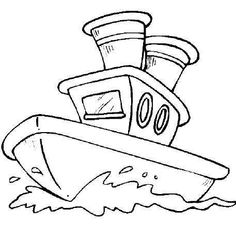 a boat that is floating in the water coloring pages for kids and adults to color