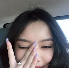 Idol Nails, Site Model, Beauty Hacks Nails, Korean Nails, Makeup Style, Girls Nails, Purple Nails, Perfect Nails, Girl Icons